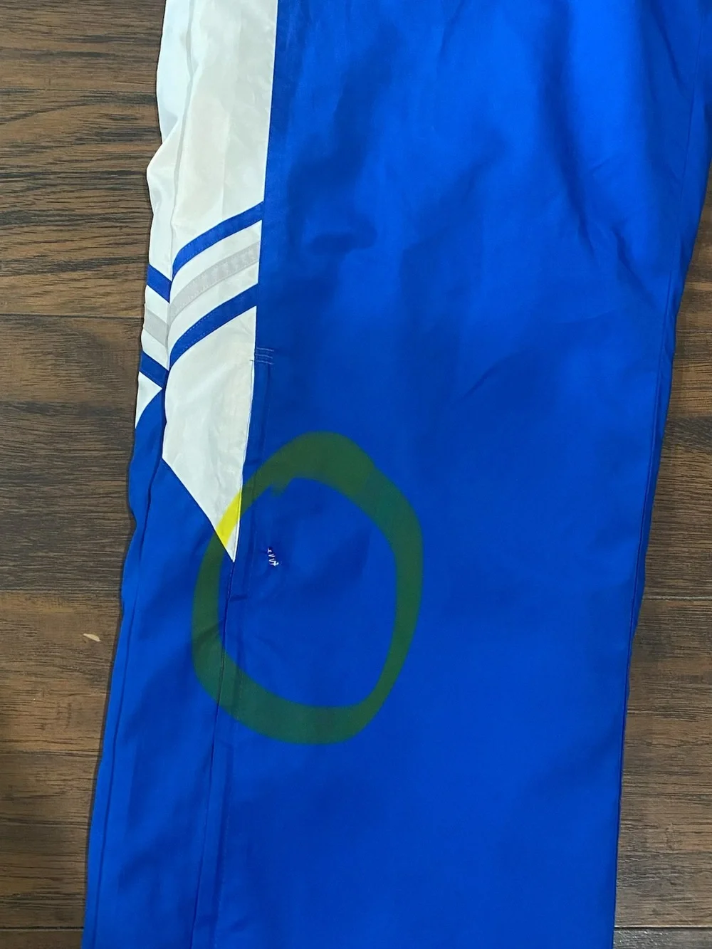 Vintage adidas Royal Blue and White Men's Track Pants
